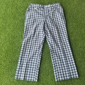 Vintage IZOD Plaid Flared Pants
